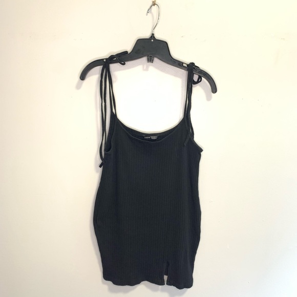 SHEIN Knot Shoulder Split Hem Suspender Dress #154 - Picture 2 of 8